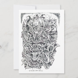 Hexen und Teufel, von Brian Benson Flachkarte