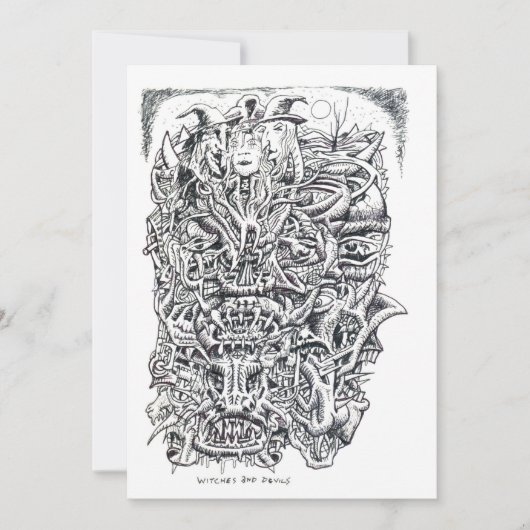 Hexen und Teufel, von Brian Benson Flachkarte (Vorderseite)