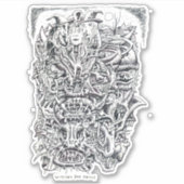 Hexen und Teufel von Brian Benson Vinyl Sticker (Vorderseite)