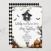 Hexen und Weinzeit Einladung (Vorne/Hinten)