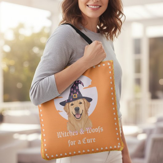 Hexen und Woofs für ein heilendes Halloween Tasche