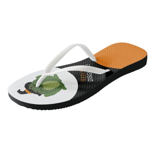 Hexen verkleiden! Niedlich-Hexenktoad Badesandalen (Schrägansicht)