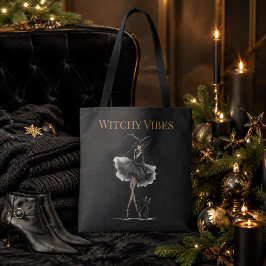 Hexen-Vibes Dark Edition – Gothic Hexe & Katze Tasche