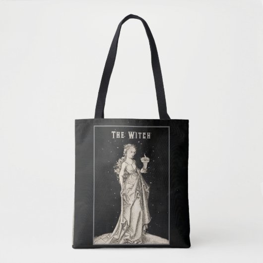 Hexen-Vintage-Stich Tasche (Vorderseite)
