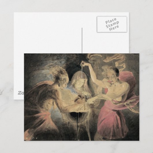 Hexen von Macbeth Postkarte (Vorne/Hinten)