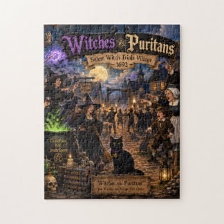 Hexen vs. Puritaner™ | Salem Hexenprozesse-Puzzle Puzzle