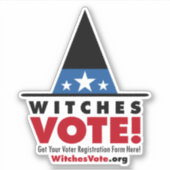 Hexen wählen! Wechselhaftes Vinyl Decal für Hexenl Aufkleber (Vorderseite)
