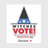Hexen wählen! Wechselhaftes Vinyl Decal für Hexenl Aufkleber (Blatt)