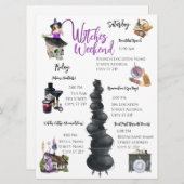 Hexen Weekend Junggeselinnen-Abschied - Fahrkarte (Vorne/Hinten)