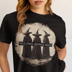 Hexen werden Halloween verhexen Tri-Blend Shirt
