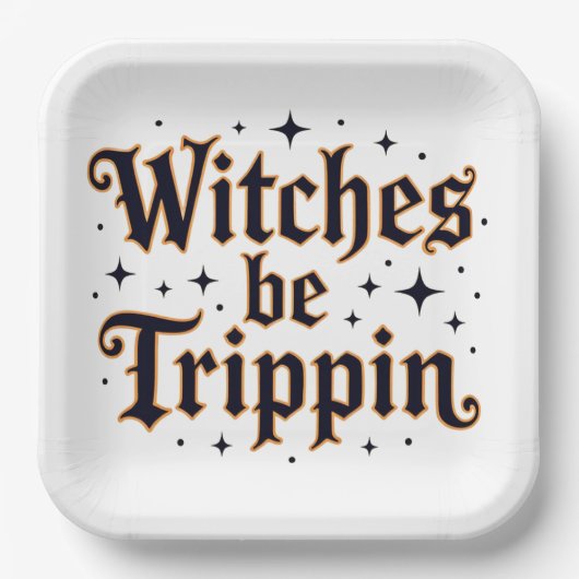 Hexen werden trippin pappteller (Vorderseite)