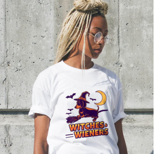 Hexen & Wienerer Gruseliges Dachshund-Shirt Tri-Blend Shirt