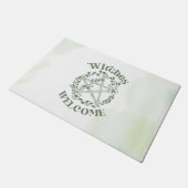 Hexen willkommen fußmatte (Schrägansicht)