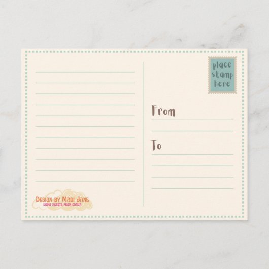 Hexen willkommen postkarte (Rückseite)