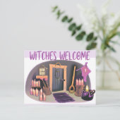 Hexen willkommen postkarte (Stehend Vorderseite)