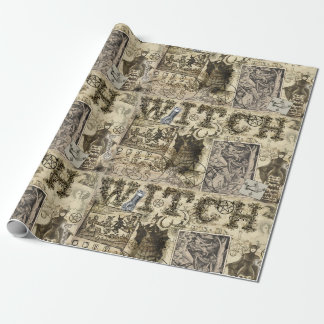 Hexen-Zauber-Geschenkpapier im Vintage-Stil Geschenkpapier