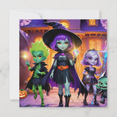 Hexen & Zauberer Einladung (Vorderseite)