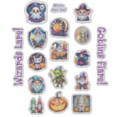 Hexen, Zauberer & Goblins! Aufkleber (Vorderseite)