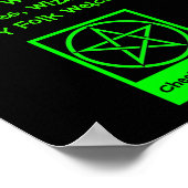 Hexen Zauberer und Feenvolk Begrüßungspposter Poster (Ecke)