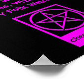 Hexen Zauberer und Feenvolk Begrüßungspposter Poster (Ecke)