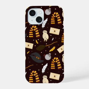 Hexen, Zauberer und Magie-Muster iPhone 15 Hülle