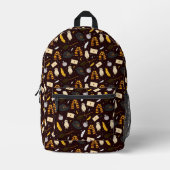 Hexen, Zauberer und Zaubermuster Bedruckter Rucksack (Vorderseite)