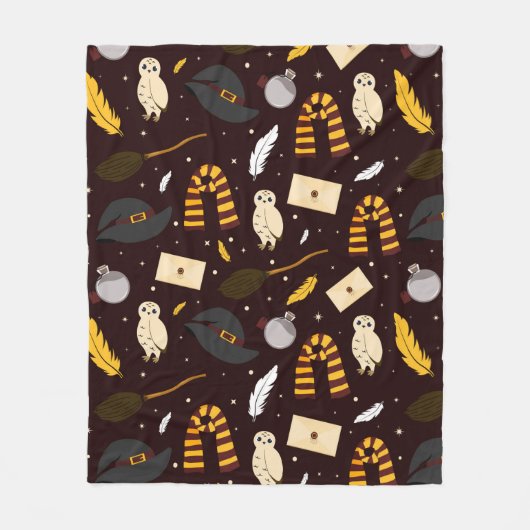 Hexen, Zauberer und Zaubermuster Fleecedecke (Vorderseite)