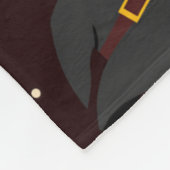 Hexen, Zauberer und Zaubermuster Fleecedecke (Ecke)