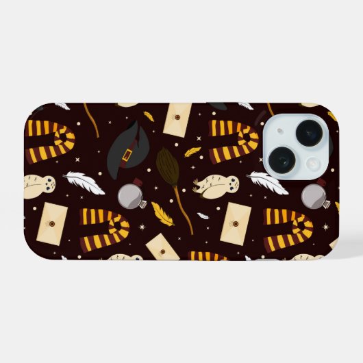 Hexen, Zauberer und Zaubermuster iPhone 15 Hülle (Rückseite (Horizontal))