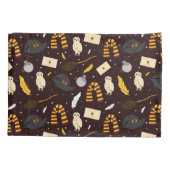 Hexen, Zauberer und Zaubermuster Kissenbezug (Rückseite-Links)