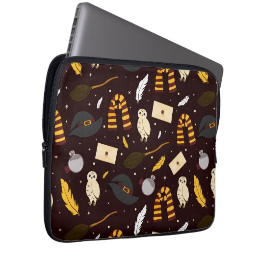 Hexen, Zauberer und Zaubermuster Laptopschutzhülle (Vorne Rechts)