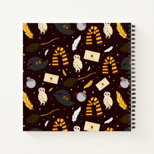 Hexen, Zauberer und Zaubermuster Notizblock (Rückseite)