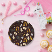 Hexen, Zauberer und Zaubermuster Pappteller (Party)