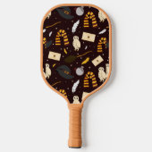 Hexen, Zauberer und Zaubermuster Pickleball Schläger (Rückseite)