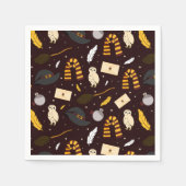 Hexen, Zauberer und Zaubermuster Serviette (Vorderseite)