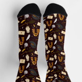 Hexen, Zauberer und Zaubermuster Socken (Oben)