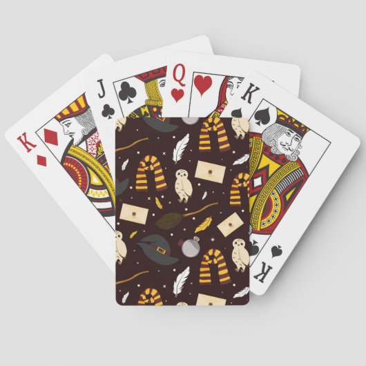 Hexen, Zauberer und Zaubermuster Spielkarten (Rückseite)