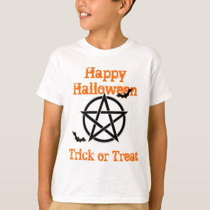 Hexen Zauberpentagramm-Trick oder Behandlung T-Shirt