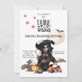 Hexen zum Geburtstag einladen Einladung