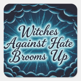 HexenAgainstHate Quadratischer Aufkleber