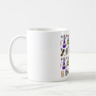 Hexenapotheke Potion Flaschen Halloween Muster Kaffeetasse