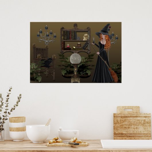 Hexenaune Poster (Küche)