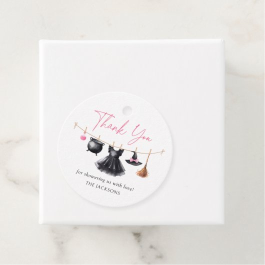 Hexenbabydusche Geschenkanhänger (Beispiel)