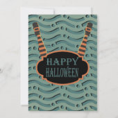 Hexenbeine Halloween Einladung (Rückseite)