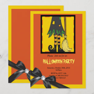 Hexenbeine Halloween Einladung