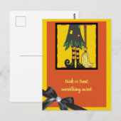 Hexenbeine Halloween Postkarte (Vorne/Hinten)