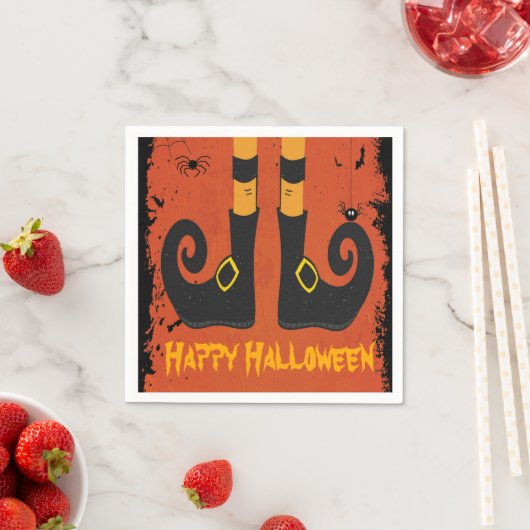 Hexenbeine Halloween Serviette (Beispiel)