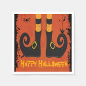 Hexenbeine Halloween Serviette (Vorderseite)