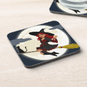 Hexenbesen Getränkeuntersetzer (Linke Seite)