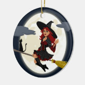 Hexenbesen Keramik Ornament (Links)